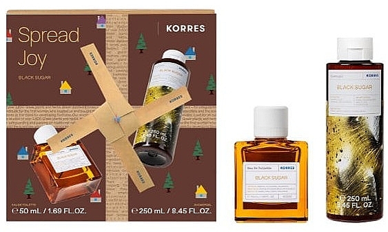 Korres Black Sugar Spread Joy - Set (edt/50 ml + sh/gel/250 ml) — photo N1