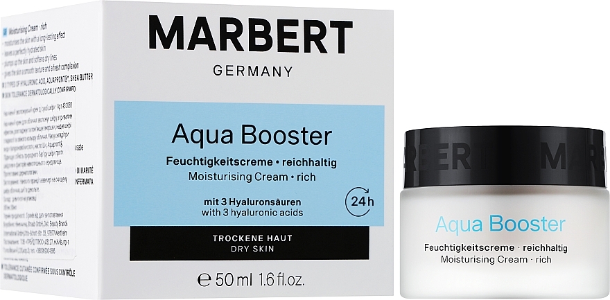 Dry Skin Rich Moisturizer - Marbert Aqua Booster Feuchtigkeitscreme Reichhaltig — photo N4