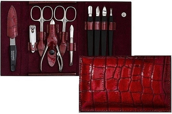 Manicure Set, PL25204 - Credo Solingen Premium Line Family Red — photo N1