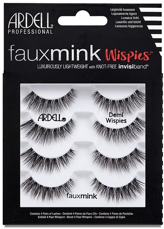 False Lashes - Ardell Faux Mink Multipack Demi Wispies — photo N5