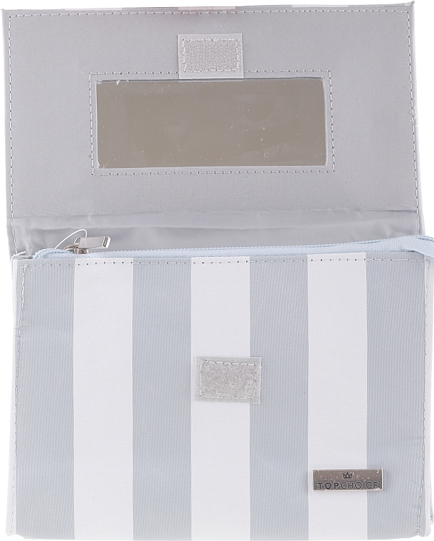 Makeup Bag with Mirror 'Chaplet', 96501, light blue - Top Choice — photo N2