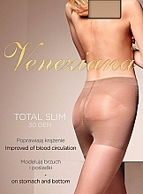 Fragrances, Perfumes, Cosmetics Women's Tights "Total Slim", 30 Den, visone - Veneziana