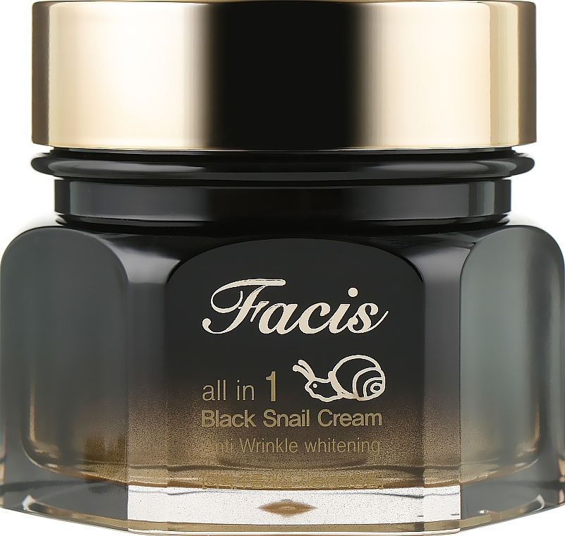 Repairing Cream Essence with Black Snail Mucin - Facis All-In-One Black Snail Cream — photo N2