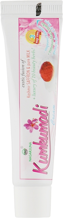 Rejuvenating Ayurvedic Cream with Saffron Oil "Kumkumadi" - Nagarjuna Kumkumadi Cream — photo N9