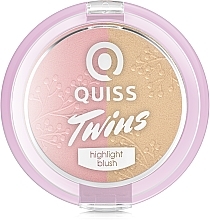 Blush & Highlighter - Quiss Twins Highlight & Blush — photo N2