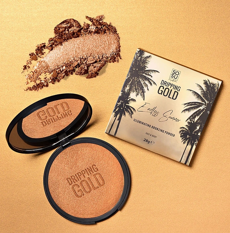 Face & Body Bronzing Powder - Sosu by SJ Dripping Gold Bronzing Powder Illuminating — photo N4