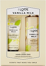 Fragrances, Perfumes, Cosmetics Set - I Love Signature Hand & Body Duo Vanilla Milk (h/cr/100ml + b/wash/360ml)