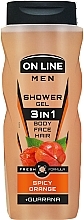 3-in-1 Shower Gel - On Line Men & Care Spicy Orange Shower Gel — photo N1