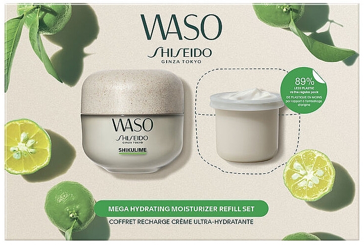 Set - Shiseido Waso Ultra-Moisturising Cream Refill Set (f/cr/50ml + refill/50ml) — photo N1