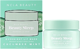 Night Lip Mask - NCLA Beauty Beauty Sleep Overnight Lip Mask Cucumber Mint — photo N2