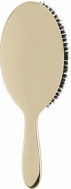 Small Hair Brush with Natural Bristles, 21M, golden - Janeke Gold Hairbrush — photo N11