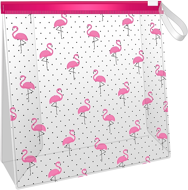 Transparent Cosmetic Bag with Flamingo - KillyS  — photo N1