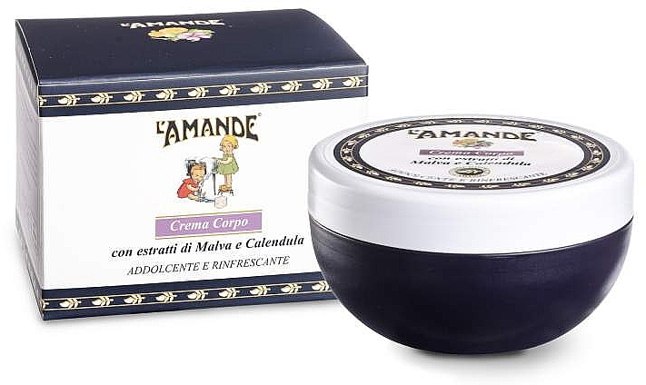 マロウとカレンデュラエキス配合のボディクリーム - L'Amande Marseille Mallow And Calendula Extracts Body Cream — photo N1