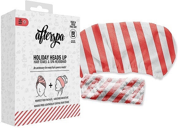 Set - AfterSpa Holiday Head Up Set (towel/1pcs + headband/1pcs) — photo N1