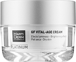 Fragrances, Perfumes, Cosmetics Facial Cream for Dry Skin - MartiDerm Platinum Gf Vital Age Cream