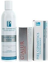 Fragrances, Perfumes, Cosmetics Protection & Hydration Set for Normal & Combination Skin - Piel Cosmetics (ton/250ml + cr/50ml + ser/50ml)