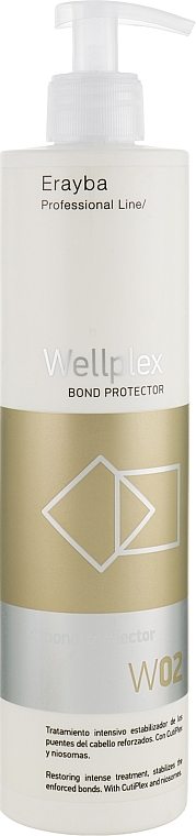 Healing & Repairing Hair Treatment after Coloring & Lightening - Erayba Wellplex W02 Bond Connector — photo N1