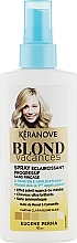 Fragrances, Perfumes, Cosmetics Spray Tonic for Natural Lightening - Eugene Perma Keranove Laboratoires Blond Vacances Highlighting Spray Without Rinse