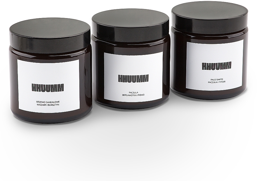 Natural Soy Candle with Patchouli Scent - Hhuumm — photo N21