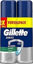 Fragrances, Perfumes, Cosmetics Set - Gillette Series Sensitive Skin Shave Gel For Men Duo (shave/gel/2x200ml)