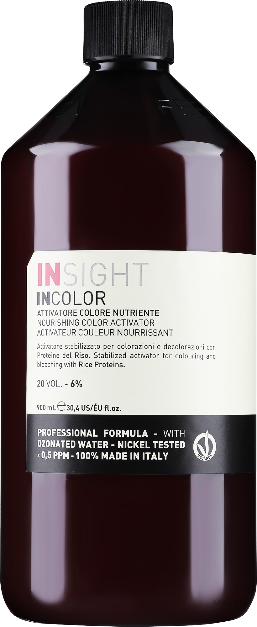 Protein Activator 6% - Insight Incolor Nourishing Color Activator Vol 20 — photo 900 ml