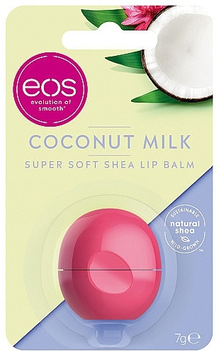 Lip Balm "Coconut Milk" - EOS Smooth Sphere Lip Balm Coconut Milk — photo N4