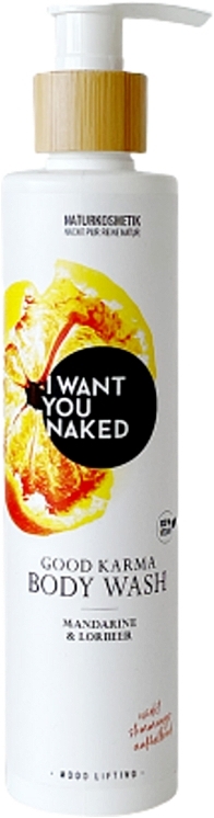 Mandarin & Bay Shower Gel - I Want You Naked Good Karma Body Wash — photo N1