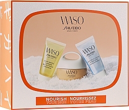 Fragrances, Perfumes, Cosmetics Set - Shiseido Waso Giga-Hydrating Rich Cream Kit (f/cr/30ml + cleanser/30ml + lotion/30ml)