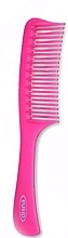 Hair Comb, 22.5 cm, wavy teeth, pink - Disna — photo N17