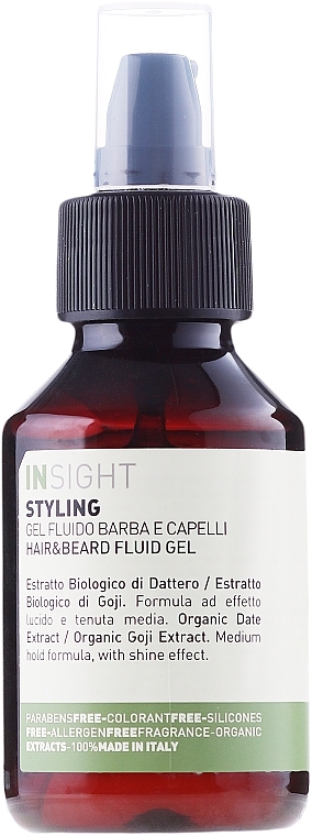 Hair & Beard Highlighting Gel Fluid - Insight Man Hair & Beard Fluid Gel — photo N3