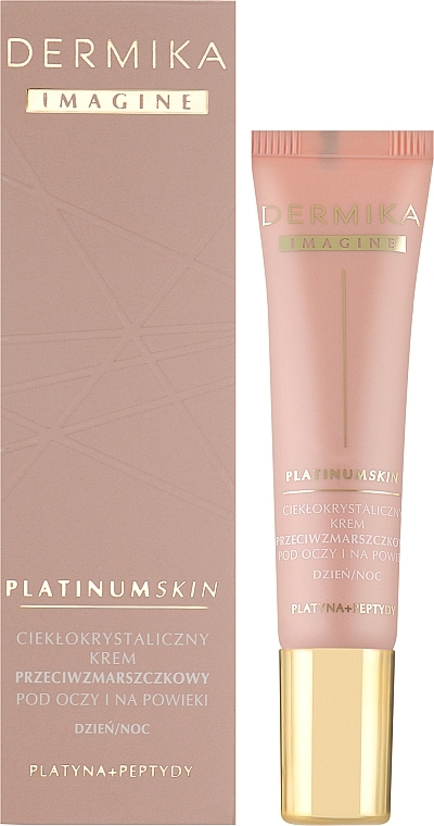 Liquid Crystal Anti-Wrinkle Day & Night Eye Cream - Dermika Imagine Platinum Skin — photo N2