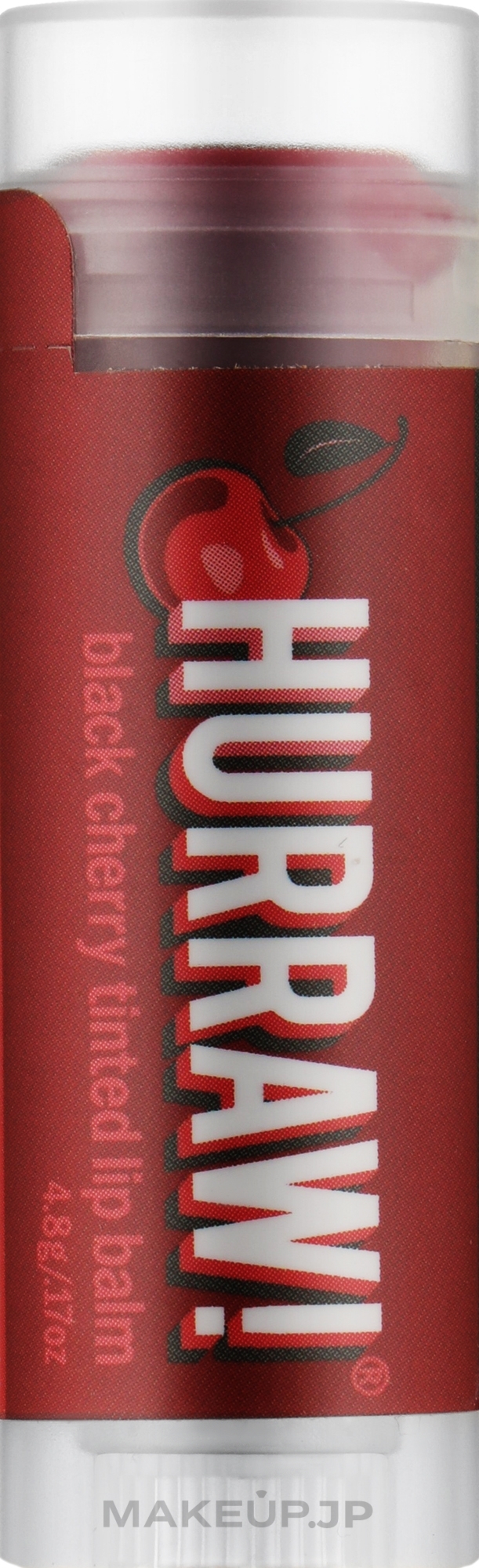Lip Balm "Cherry" - Hurraw! Black Cherry Lip Balm — photo 4.8 g