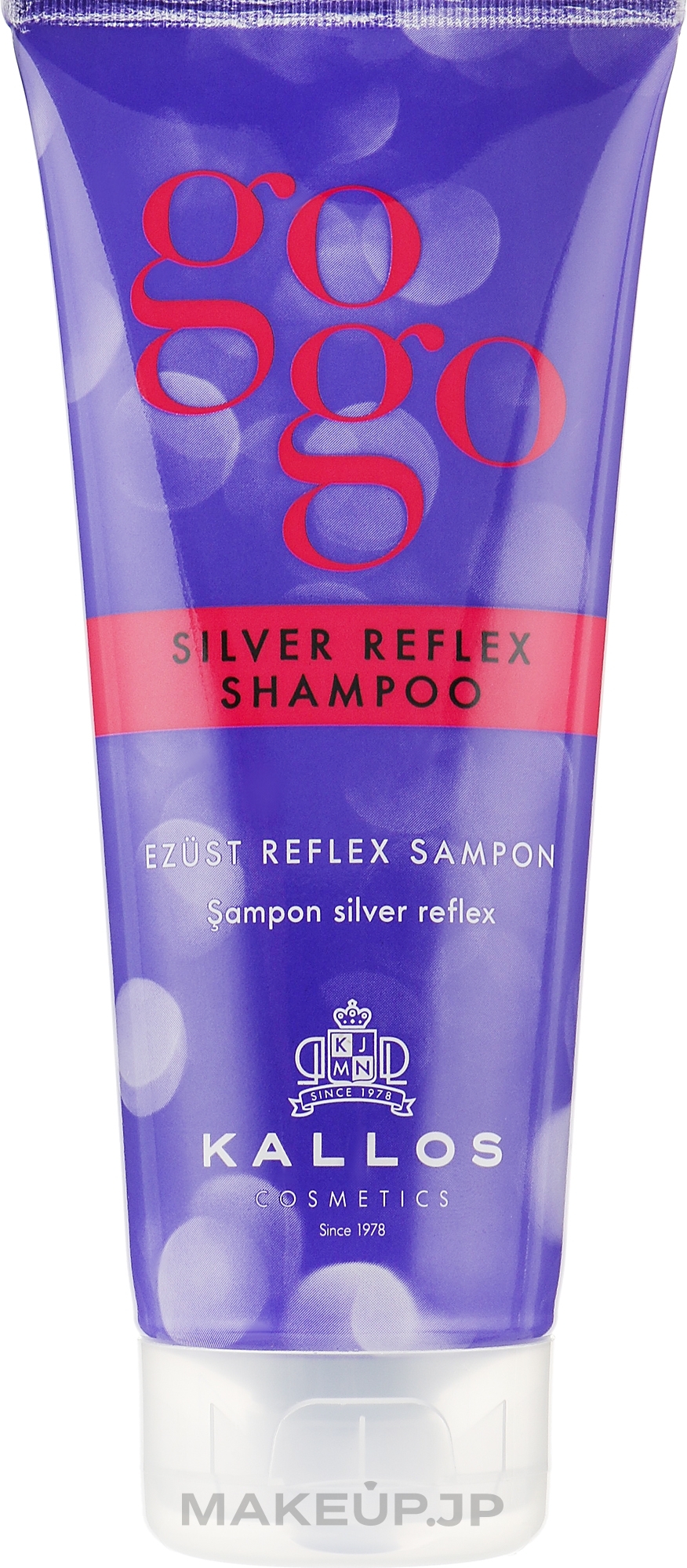 Gray Hair Shampoo - Kallos Cosmetics Gogo Silver Reflex Shampoo — photo 200 ml