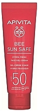 Seaweed & Propolis Face Sun Gel-Cream - Apivita Bee Sun Safe Hydra Fresh Face Gel-Cream SPF50 — photo N4