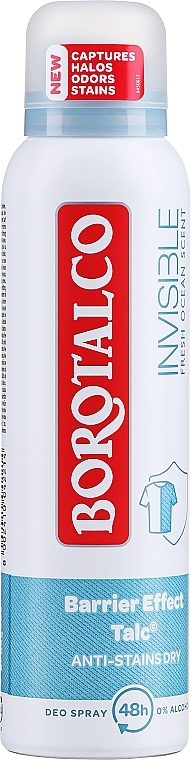 Deodorant Spray - Borotalco White Invisible Deo Spray — photo N1