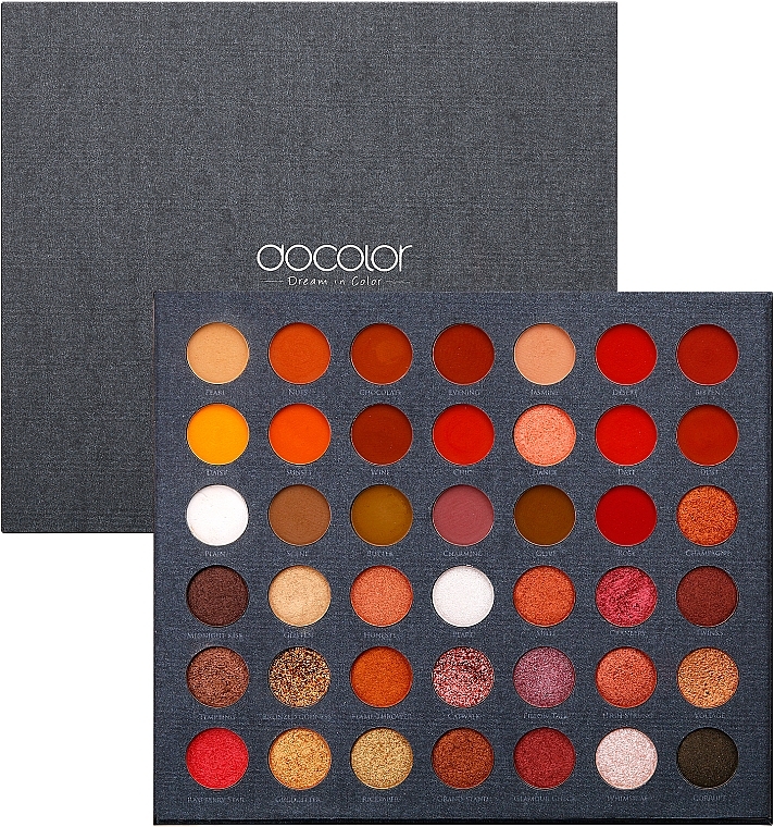 Eyeshadow Palette, 42 shades - Docolor PRO+ 42 Colors Eyeshadow Palette — photo N3