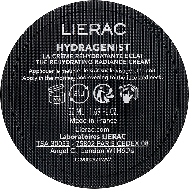 Moisturizing Face Cream - Lierac Hydragenist The Rehydrating Radiance Cream (refill) — photo N1