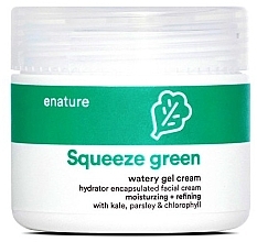 Fragrances, Perfumes, Cosmetics Facial Gel Cream - E-Nature Squeeze Green Watery Gel Cream Moisturizing + Refining