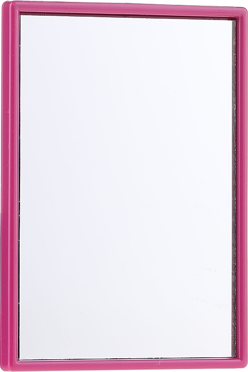 Compact Square Mirror in Pink Frame 7,5x5,5cm - Donegal Mirror — photo N1