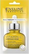 Ampoule Face Cream Mask 'Vitamin C' - Eveline Cosmetics Face Therapy Professional Ampoule Face Mask — photo N1