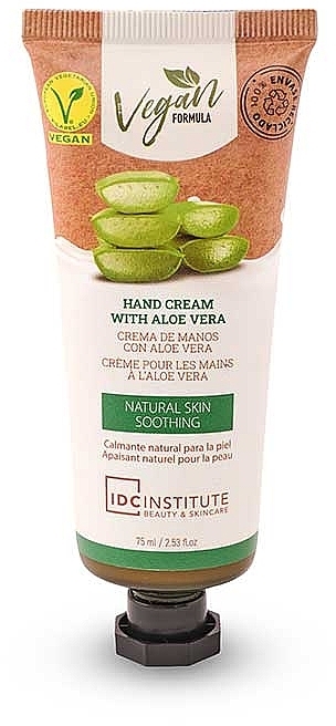 Aloe Vera Hand Cream - IDC Institute Hand Cream Vegan Formula Aloe Vera — photo N1