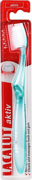 Toothbrush "Aktiv", green - Lacalut  — photo N1