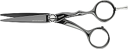 Fragrances, Perfumes, Cosmetics Straight Hairdressing Scissors, 9007, black - Tondeo Mythos Offset 5.5" Hairdressing Scissors Black