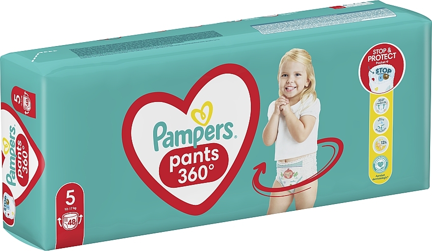 Diaper Pants, size 5 (junior), 12-17 kg, 48 pcs - Pampers Pants Junior — photo N10