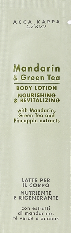 Acca Kappa Mandarin & Grean Tea Body Lotion - Body Lotion — photo N1