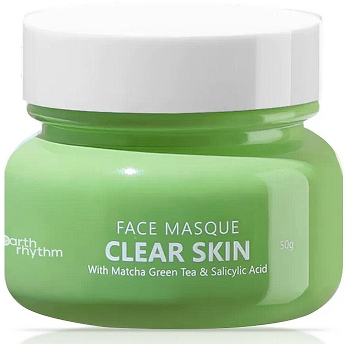 Face Mask with Matcha Green Tea - Earth Rhythm Clear Skin Face Masque With Matcha Green Tea — photo N2