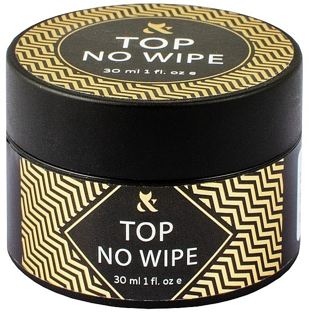 Nail Top Coat without Sticky Layer - F.O.X Top No Wipe (can) — photo N1