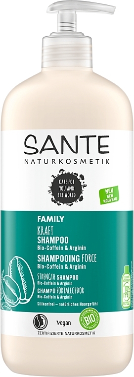 Strengthening Shampoo with Caffeine & Arginine - Sante Kraft Shampoo Bio-Coffein & Arginin — photo N3