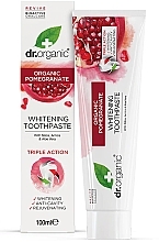 Fragrances, Perfumes, Cosmetics Pomegranate Toothpaste - Dr. Organic Pomegranate Whitening Toothpaste