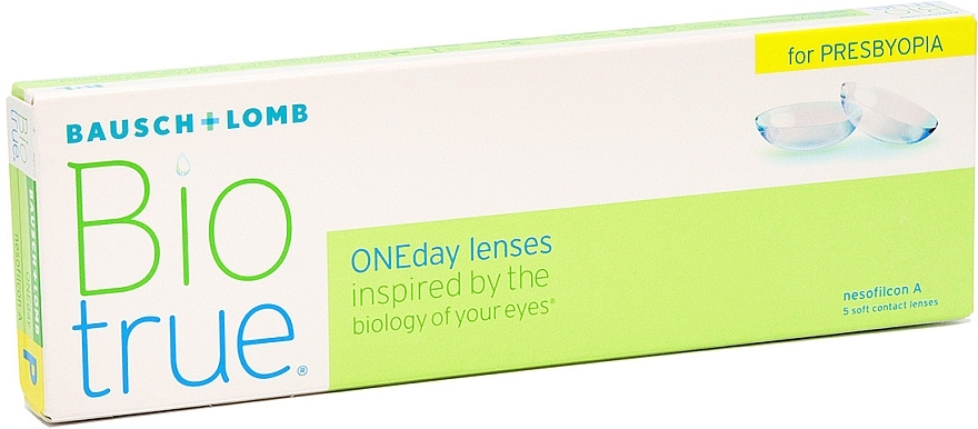 Disposable Daily Contact Lenses, 30 pcs - Bausch & Lomb Biotrue ONEday for Presbyopia High — photo N11